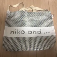 niko and ... ニコアンド 2way キャンバストートバッグ　スマーフ