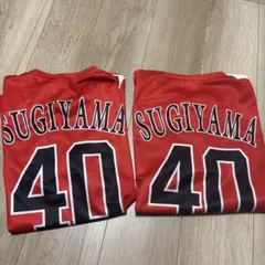 ソフトバンクホークス カチドキレッド Tシャツ 40 杉山投手 2枚セット