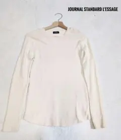 JOURNAL STANDARD L'ESSAGE リブニット 　バック金ボタンのサムネイル