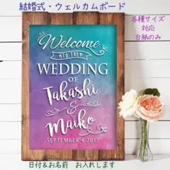 ✴️オーダー受付中✴️ウェルカムボード Waterドローイング