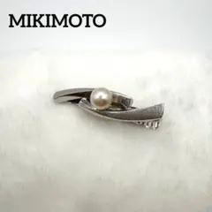 ミキモト パール ネクタイピン シルバー刻印 あこや真珠 パール 冠婚