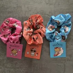 サンリオキャラクターズ　ハローキティ　日焼けキティ　シュシュ　3点セット