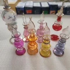 ベネチアガラス 香水瓶 5本セット (金彩 色ガラス ) - メルカリ