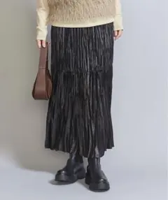 チンツランダムプリーツスカート