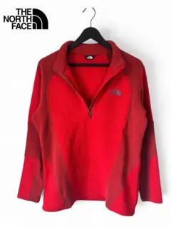 THE NORTH FACE ポーラテック フリース ハーフジップ L 赤