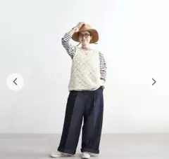 mizuiro indダイヤ柄パターンベスト