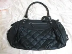 【未使用】Rebecca Taylor ブラック ハンドバッグハートチャームのサムネイル