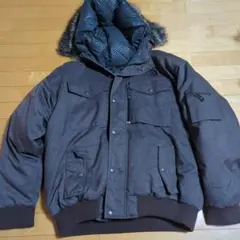 値下げ中11-49 WOOLRICH ダウンジャケット ファー付き y2k - メルカリ