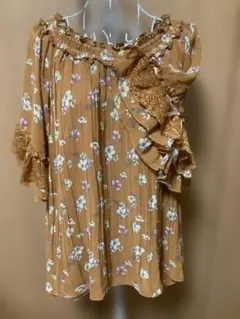 アクシーズファム フラワープリントチュニック M