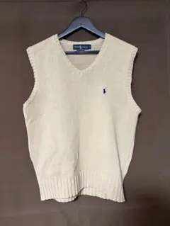 Ralph Lauren ニット　ベスト　ベージュ　L