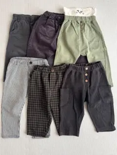 ZARAなど パンツ6点セット 90cm