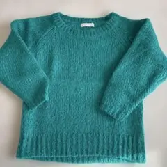 aquagirl ニット　グリーン 長袖セーター