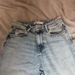 ZARA ライトブルー ストレートデニム