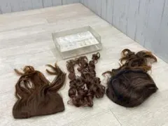 ウィッグ お団子ウィッグ つけ毛 3点 まとめて ヘアアクセサリー