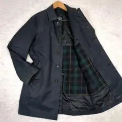ジェイプレス【M】2way　ステンカラーコート　中綿ウールライナー　ネイビーのサムネイル