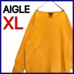 【AIGLE】 長袖 Tシャツ カットソー 無地 オーバーサイズ カジュアル