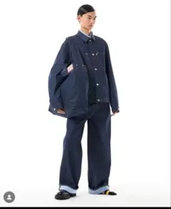 tsts 24aw デニムジャケット　リバーシブル　ギンガムチェックのサムネイル