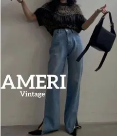 AMERI NANO MIST BOOTS CUT DENIM アメリ