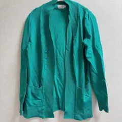 【美品】CIELO シエロ ターコイズブルー カーディガン Mサイズ