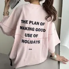 フットボールTシャツ 半袖 ピンクのサムネイル