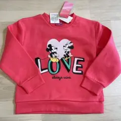 バースデイ　ディズニー　トレーナー　ミッキー　ミニー　裏起毛
