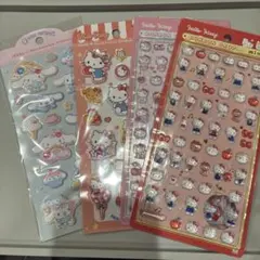 シナモロール・ハローキティ ジュエルマシュマロ、キティサンリオミニ4枚セット