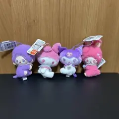 モンチッチ×マイメロディ コラボ おすわりぎゅっとマスコット 4種セット クロミ