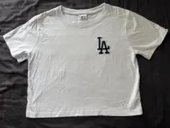 MLB ロゴ入り ホワイト Tシャツ Lサイズ