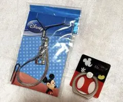 ミッキー ストラップ スマホリング