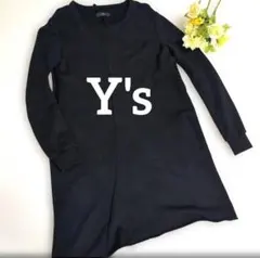 ej4 Y's 黒 長袖 ひざ丈ワンピース ヨウジ ヤマモト レディースXL相当のサムネイル