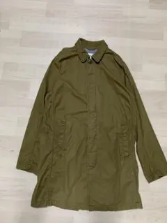 GAP ステンカラーコート コットン　カーキ Lサイズ