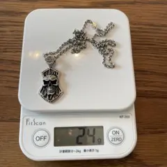 ハシスタローン　彫銀 スカル ペンダント ネックレス セット　シルバー ハシスタローン様専用 彫銀 スカル ペンダント ネックレス セット