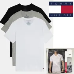 新品 3枚セット M ★ トミーヒルフィガー Vネック 半袖 Tシャツ US-S