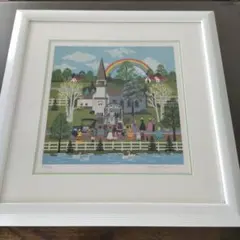 渡辺美香子先生 FLOWER VILLAGE 25/200 絵画 - メルカリ