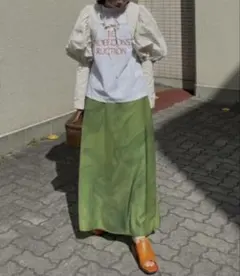 [新品タグ付き] AMERI CURL OF SMOKE FLARE SKIRT