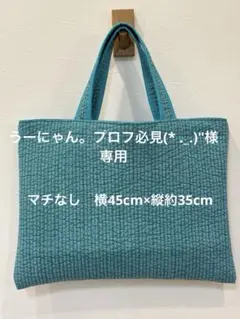 マチなしで横45cm×縦約35cm ヌビバッグ　レッスンバッグ
