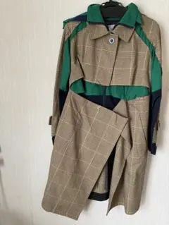 sacai ドッキングトレンチコート美品 - メルカリ