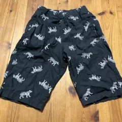 トラ柄 総柄 ハーフパンツ ブラック　リラコ