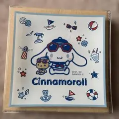 シナモンロール　サンリオ当たりくじ　ガラストレイ 白　サマー・ビーチ