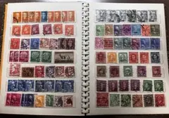海外切手　使用済切手　コレクション　ストックブック1冊