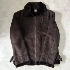 BODY WAVE ダークブラウン ファー付きジャケット