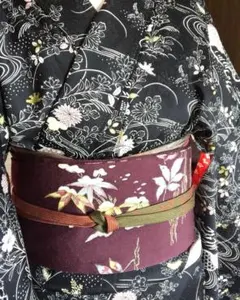 総柄小紋〘 広衿・袷〙裄:約67cm