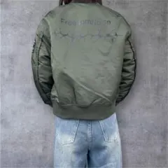 GU×アンダーカバー 初期 MA-1 Y2K 短丈 フライトジャケット グランジ