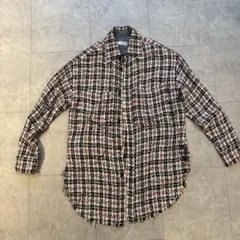 FAITH CONNEXION ツイードチェック柄長袖シャツのサムネイル