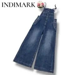INDIMARK インディマーク　レディース　デニム　オールインワン　ブルー　M