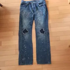 NUMBER （N）INE2001AWスタンダード期ダメージ加工 デニムパンツ