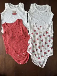ベビー肌着 タンクトップ 4枚セット 70cm