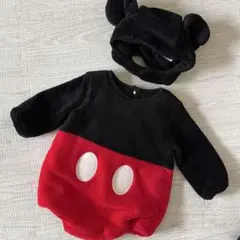 美品♡ミッキー風フリース着ぐるみ　70〜80