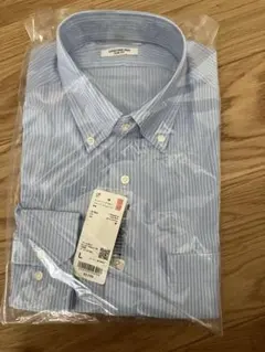 スーパーノンアイロンジャージースリムシャツ/ボタンダウン/ストライプ/ユニクロ