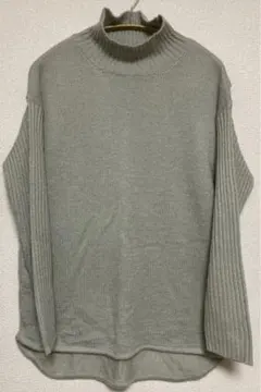 rilvee ハイネック セーター L グレー　オーバーサイズ　お尻隠れるサイズ